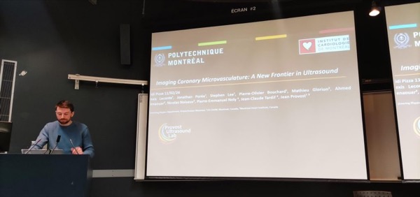 Alexis presented his work at Polytechnique’s Biomedical Department